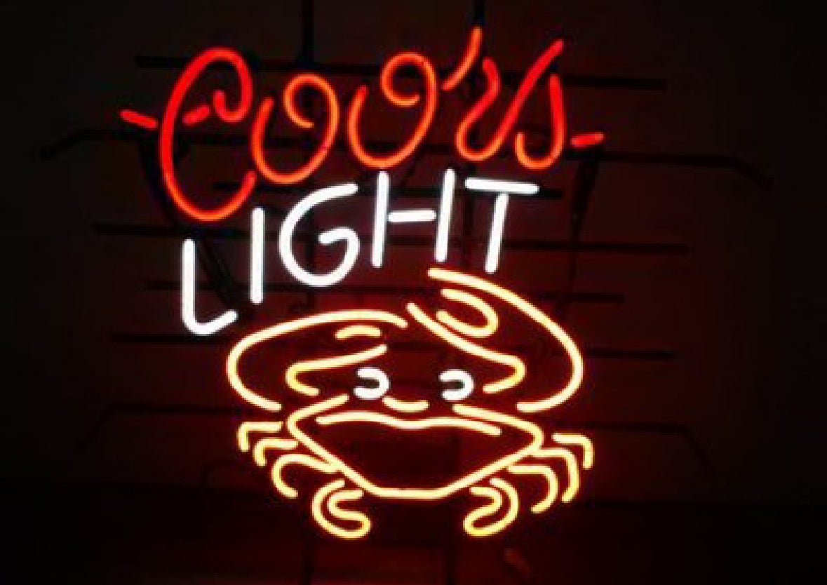 Top Inside Crab Claw for Coors Light Neon Sign Replacement Tube