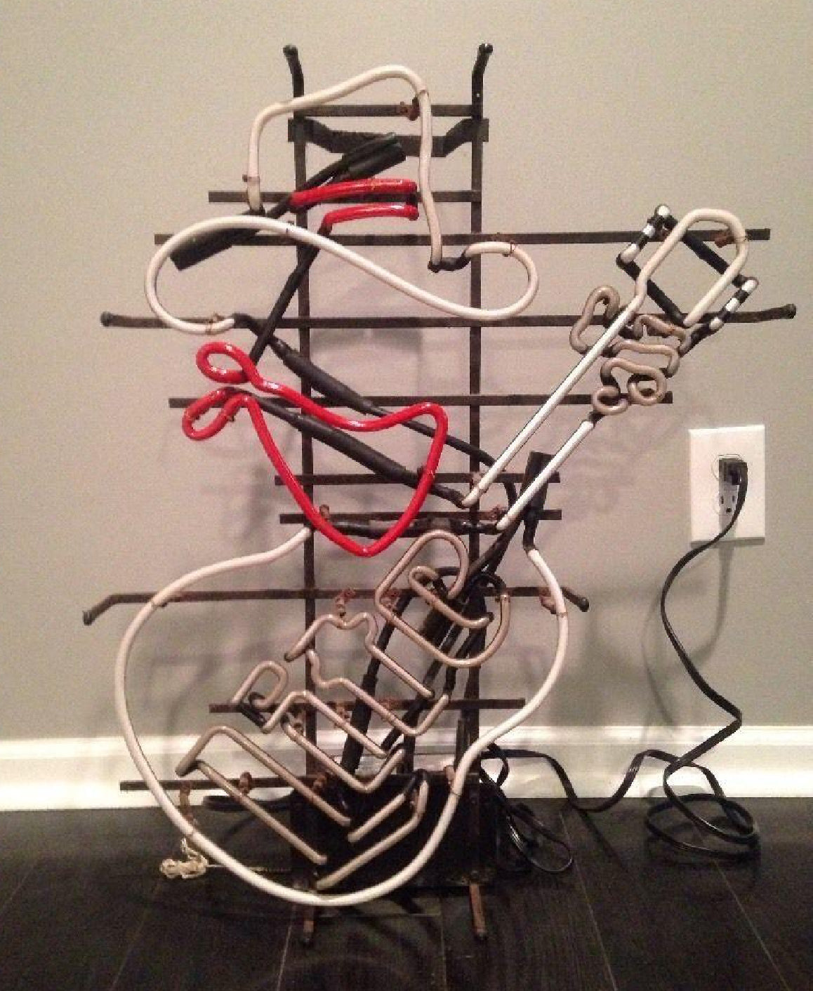 Guitar Neck, Tune Keys and Hand Unit for Miller Lite Replacement Tube - Neon Sign Part