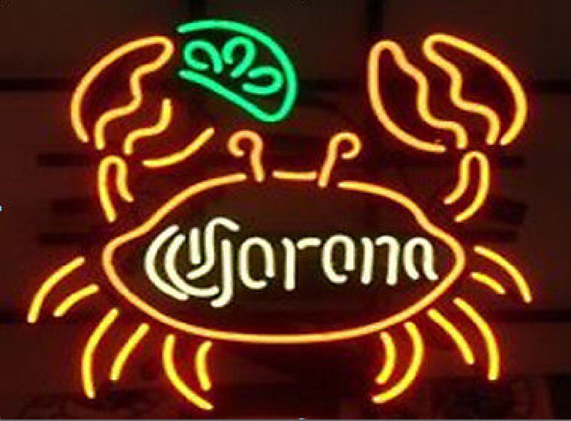 Lime Green Corona Crab Accent Tube Replacement Tube - Neon Sign Part