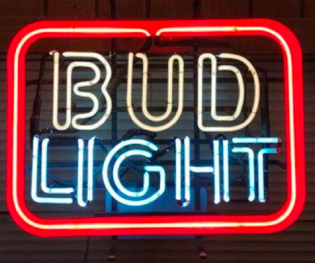 BUD Small Double Stroke word unit for Bud Light Neon Sign Replacement Tube