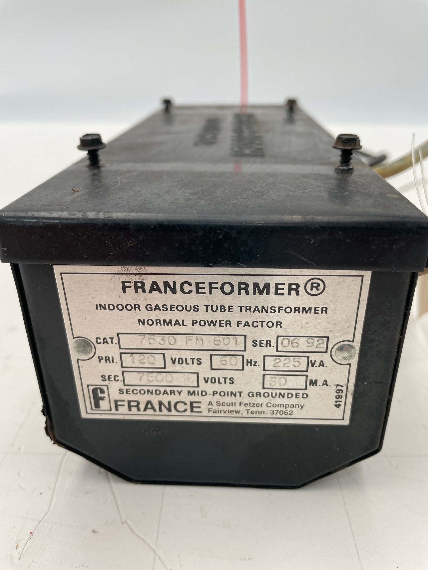 Franceformer Anheuser Busch housing Vintage Core & Coil Neon Sign Replacement Transformer – 7.5Kv