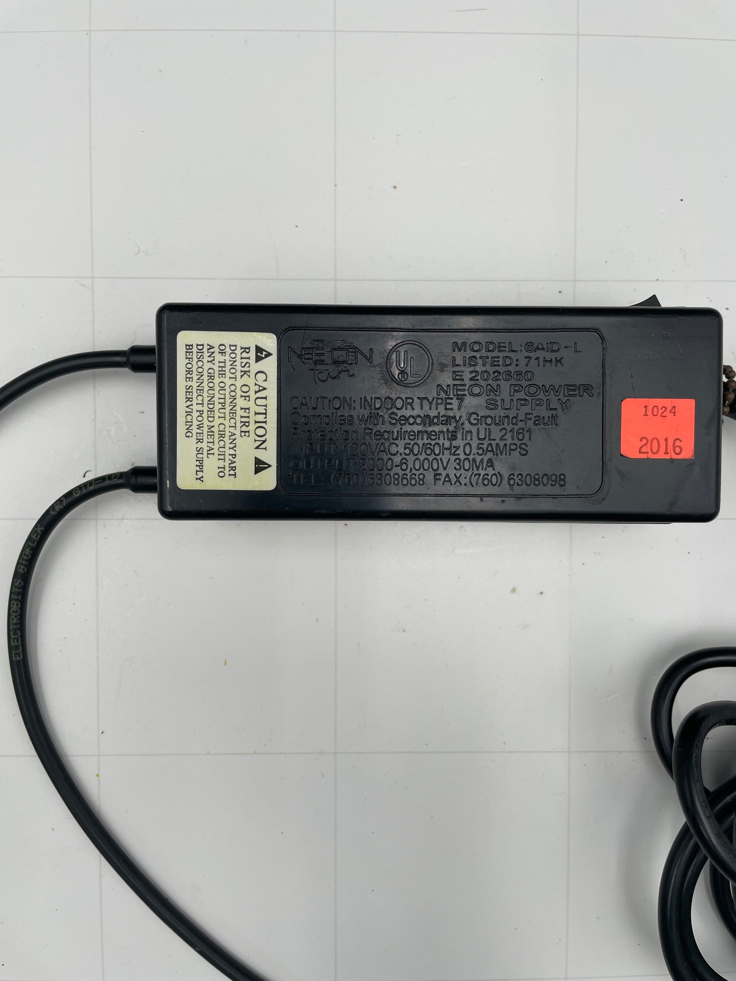 Neon Tech Electronic Neon Sign Replacement Transformer – 6Kv
