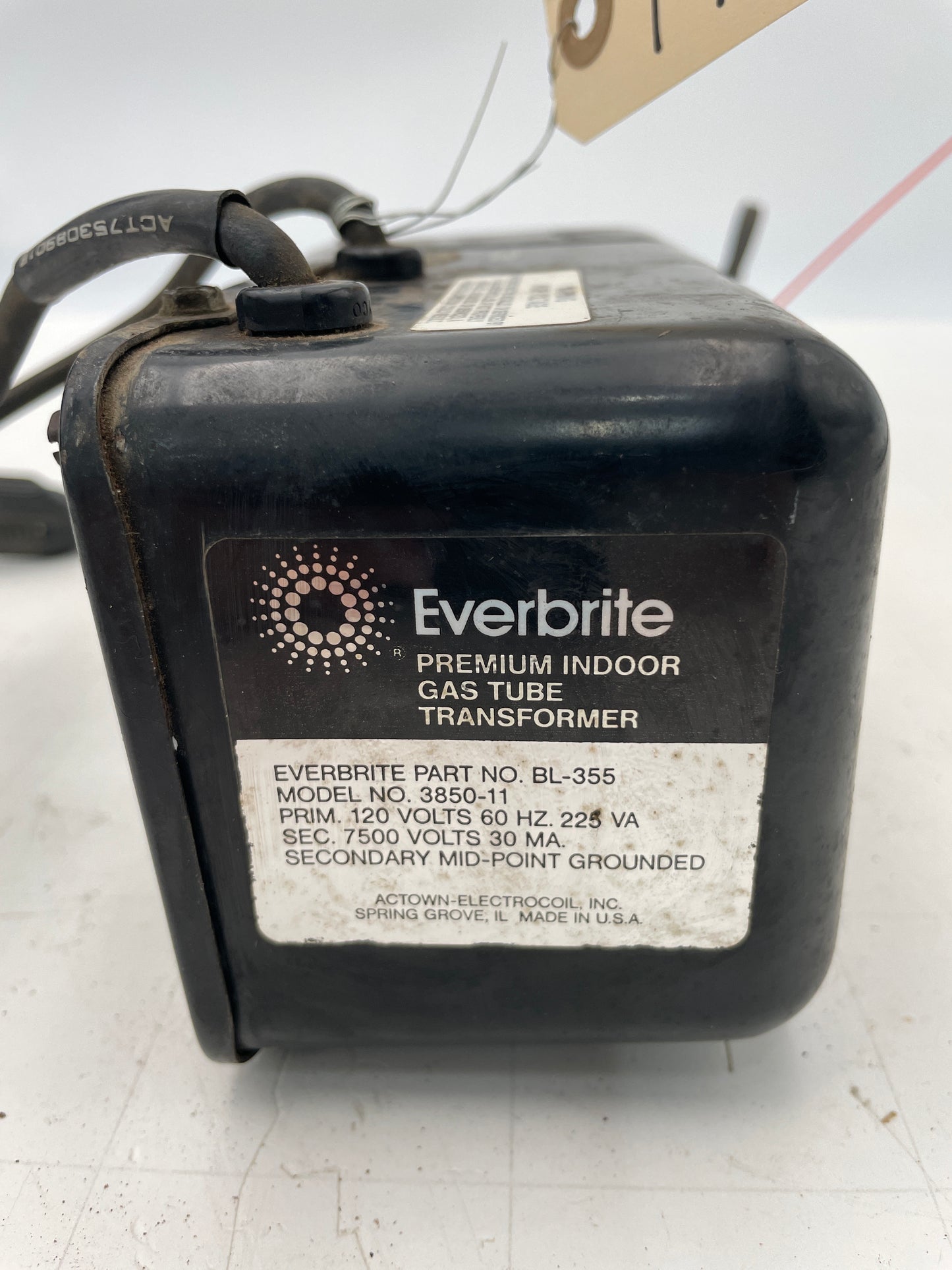 Anheuser Busch / Everbrite Neon Sign Replacement Transformer – 7.5Kv