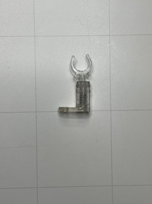 11mm Neon Sign Replacement Clear Plastic Tube Support - 1 1/2" Height