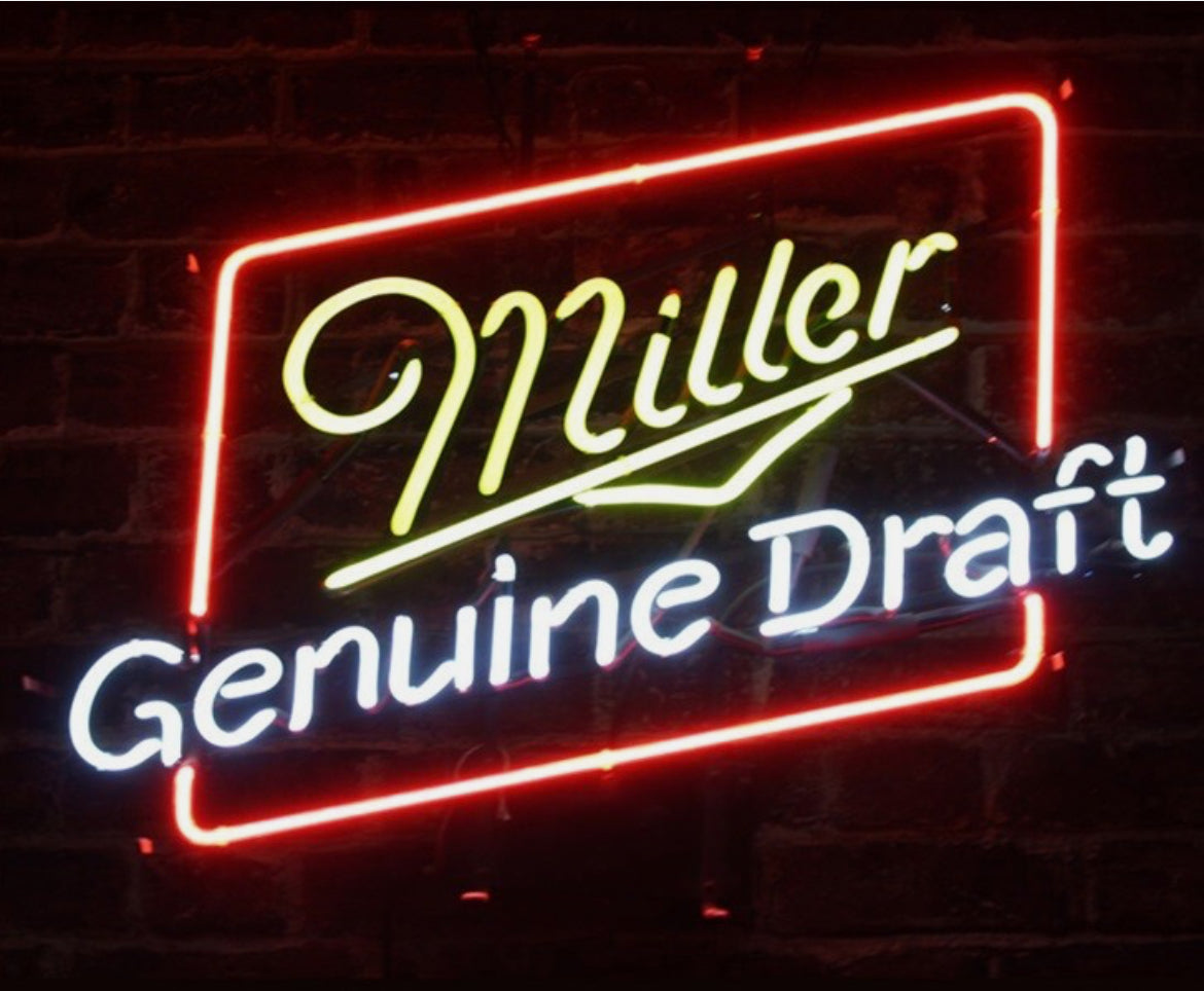 Miller Genuine Draft Neon Sign Plastic Reflector Replacement Panel