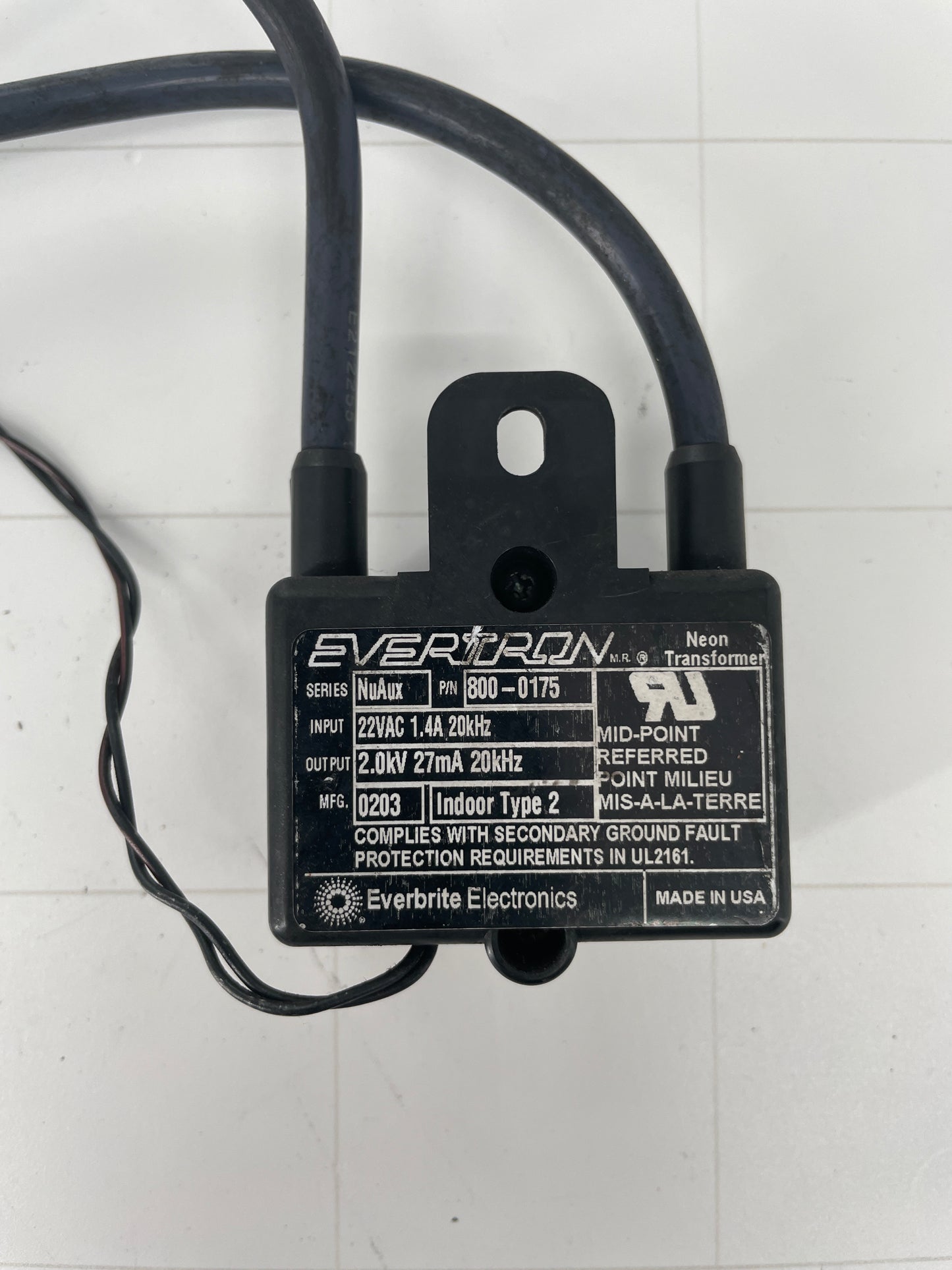 Evertron 800-0175 NuAux Neon Motion Transformer – Used