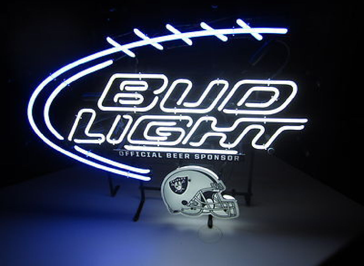 Official Beer Sponsor for NFL Bud Light Tampa Bay / Other Teams Neon Sign Plastic Replacement Panel