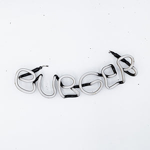 BURGER Single Stroke Word Unit Slanted Replacement Tube - Neon Sign Part Used