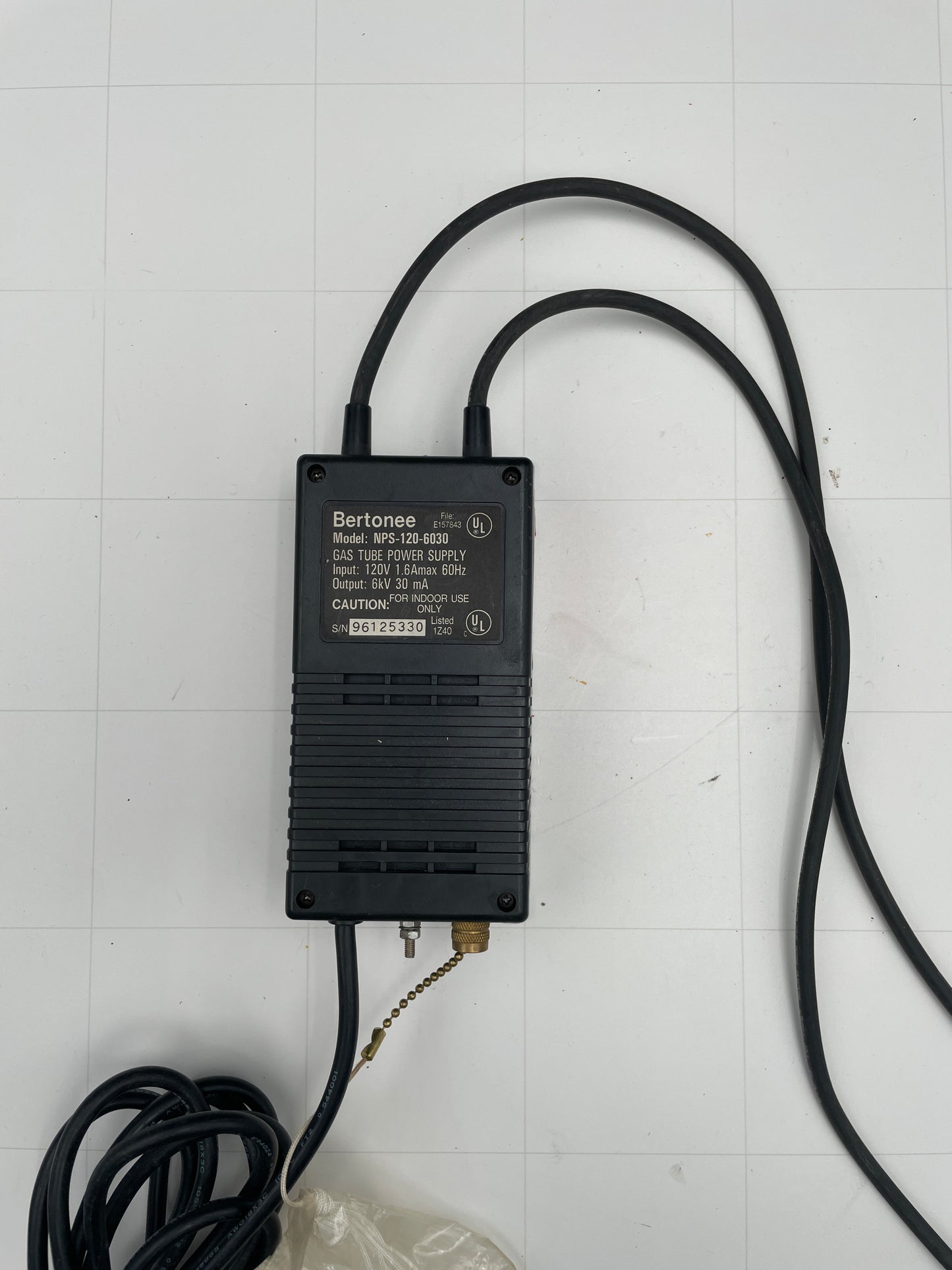 Bertonee Electronic Neon Sign Power Supply – Model NPS-120-6030 6Kv