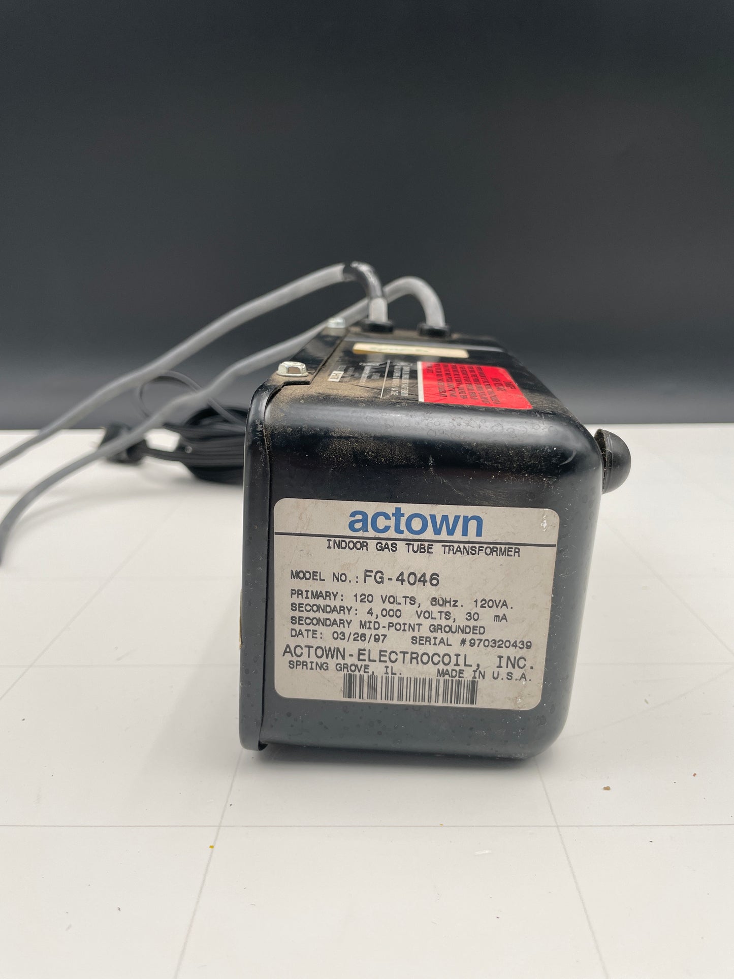Actown Vintage Core & Coil Neon Sign Replacement Transformer – 4Kv