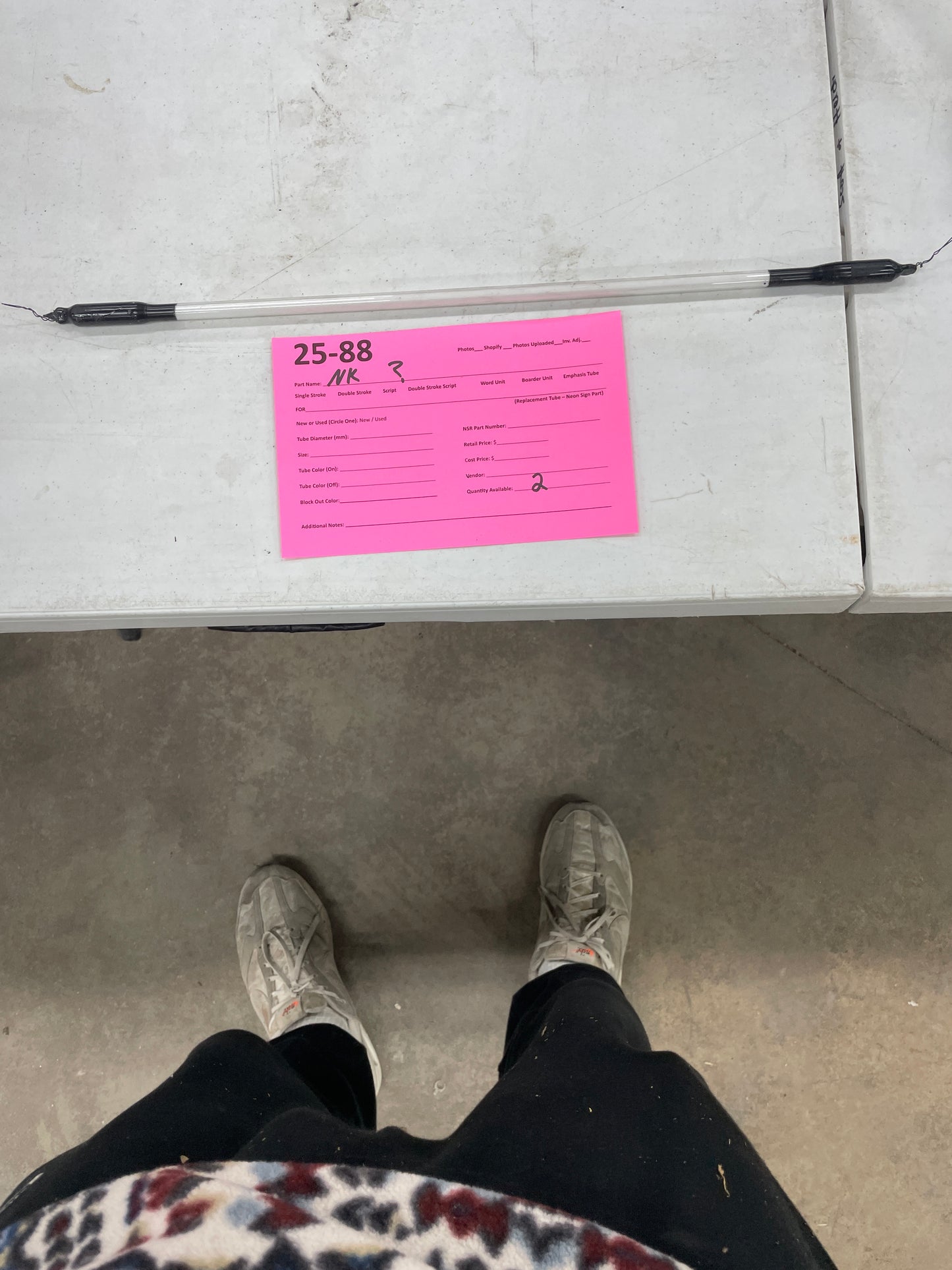 Mystery/Unknown Unit – Neon USA – Replacement Tube – Neon Sign Part