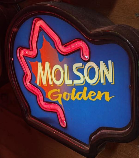 Molson Golden Neon Sign Plastic Replacement Panel