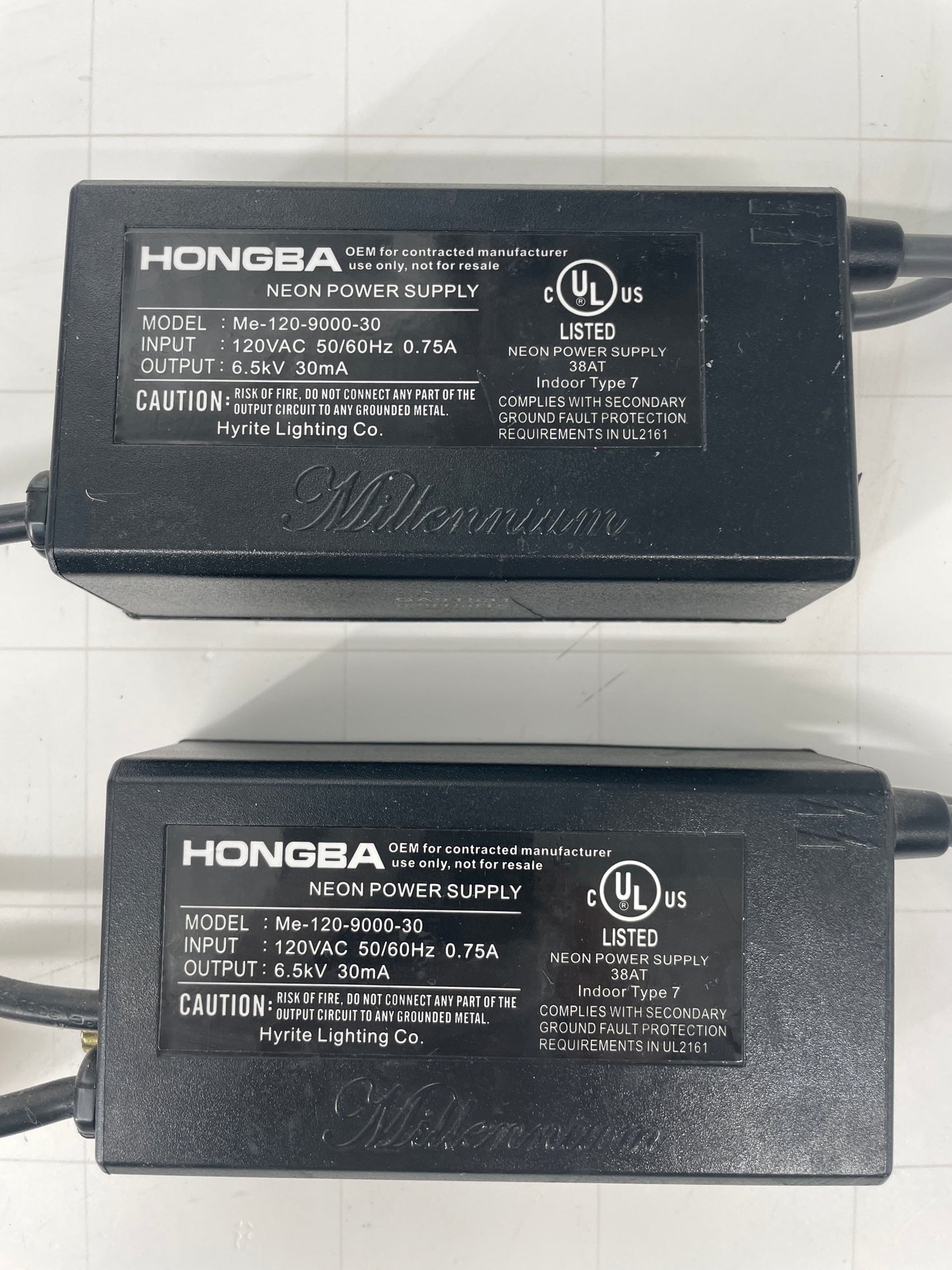 Hongba Dual Electronic Neon Sign Replacement Transformer – 6Kv