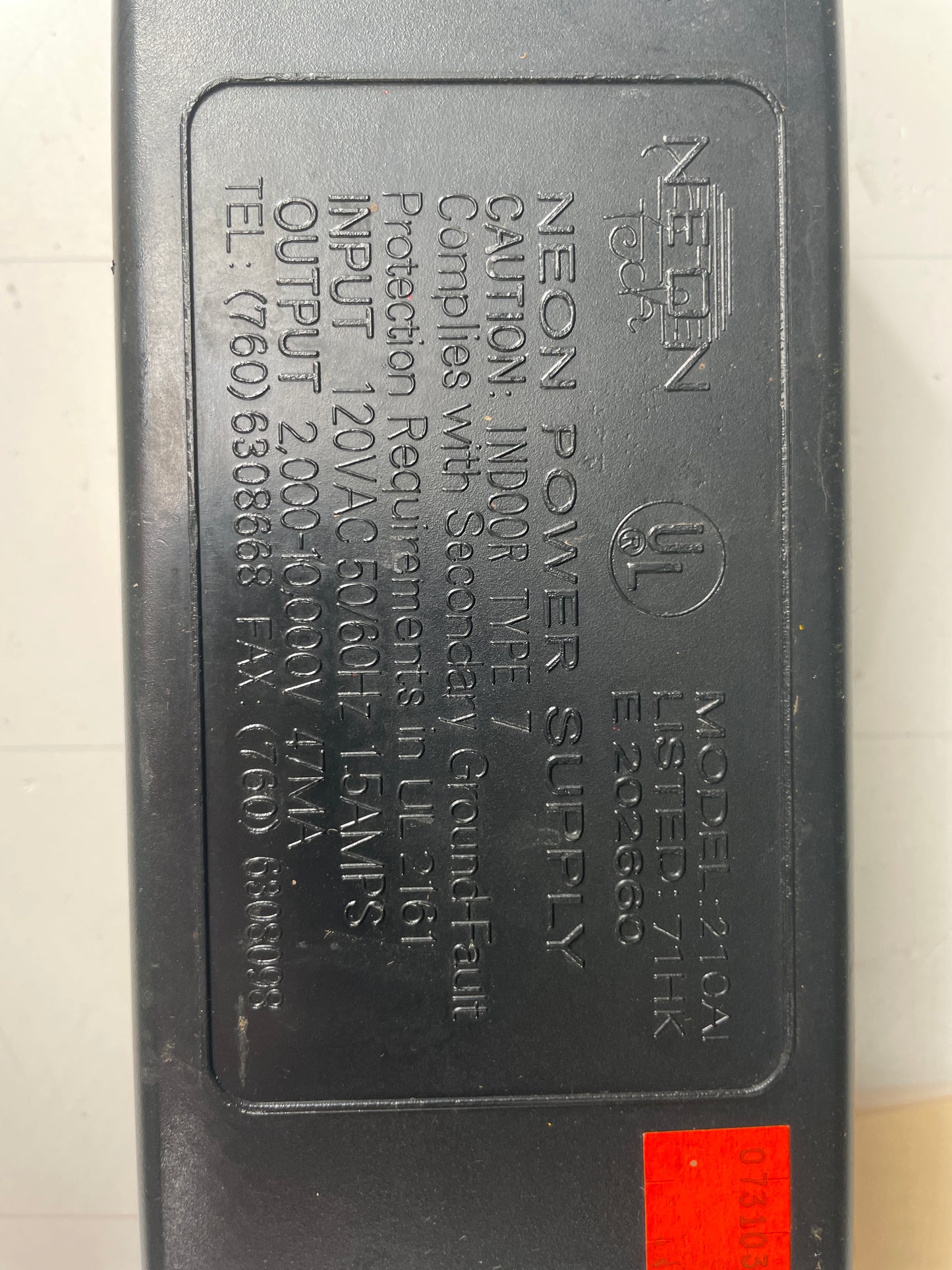 Neon Tech Electronic Neon Sign Replacement Transformer – 10Kv