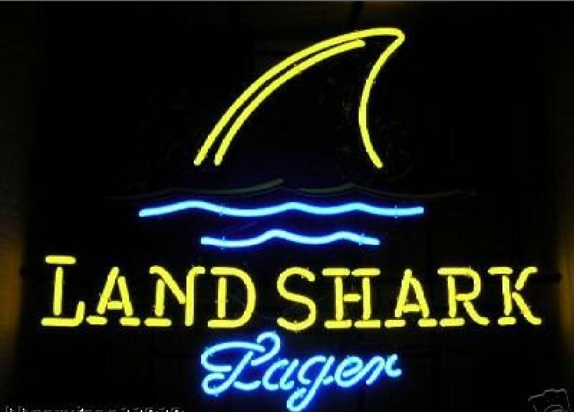 Top Fin for Land Shark Lager Replacement Tube - Neon Sign Part