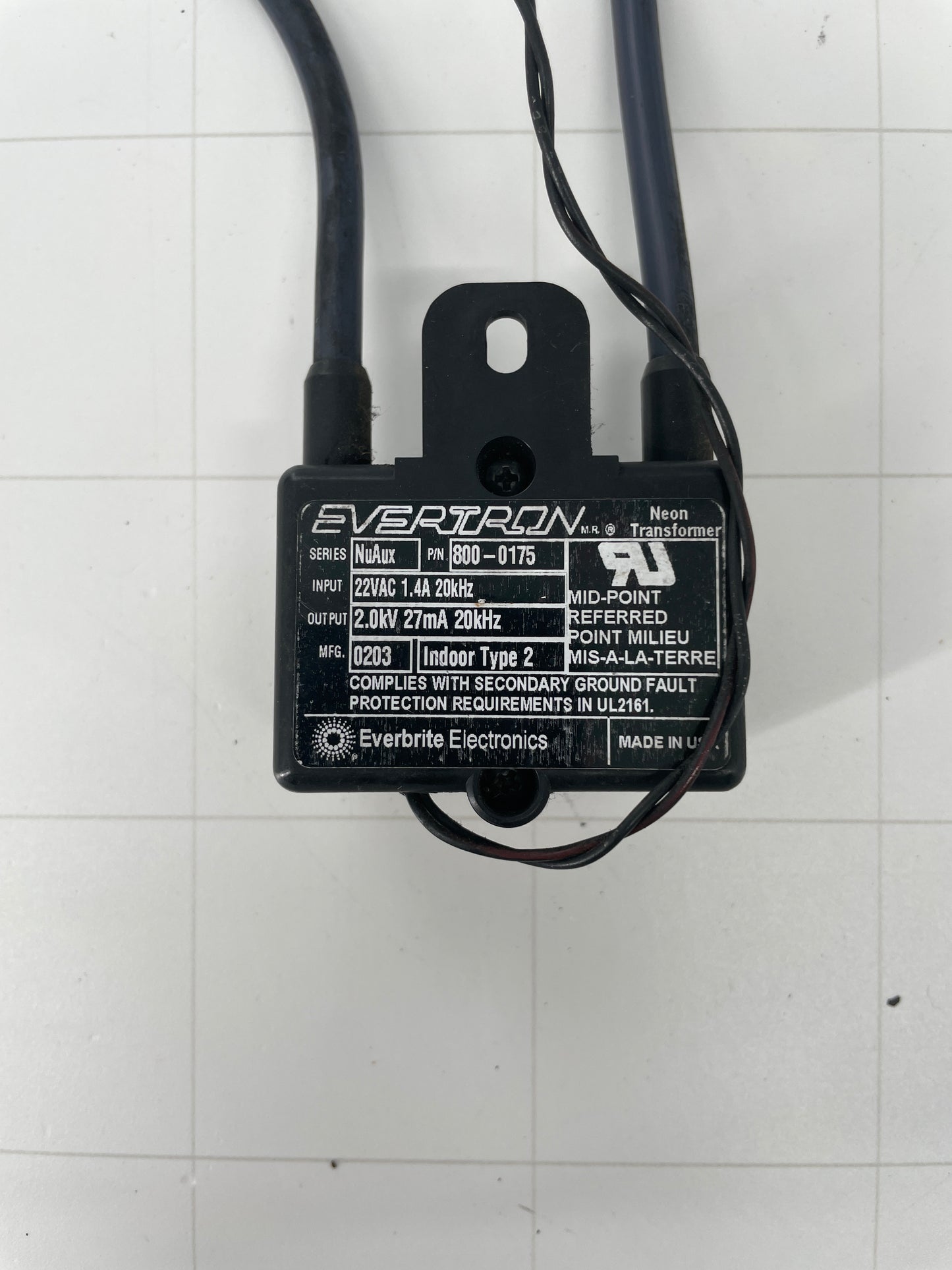 Evertron 800-0175 NuAux Neon Motion Transformer – Used