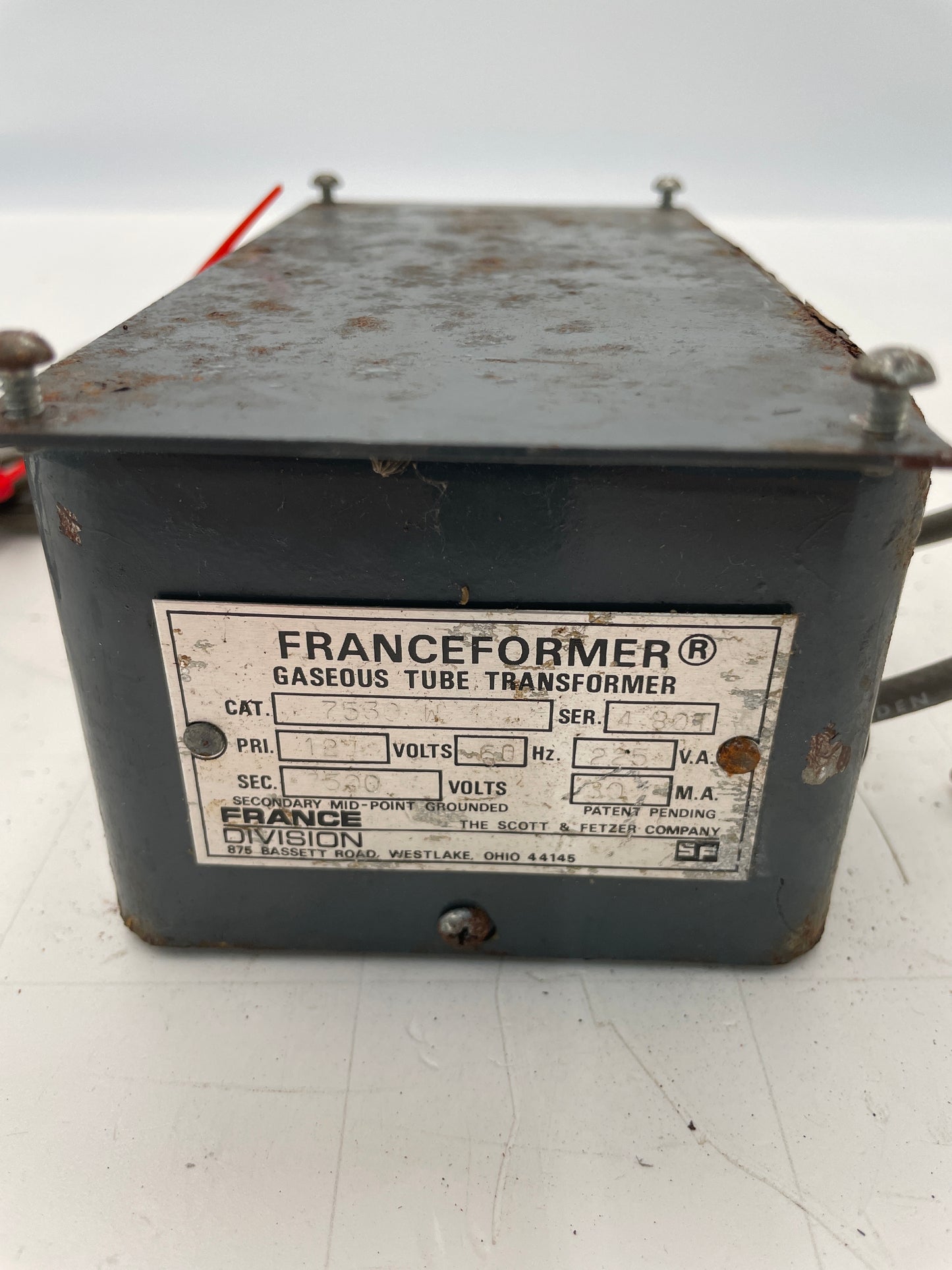 Franceformer Vintage Core & Coil Neon Sign Replacement Transformer – 6Kv