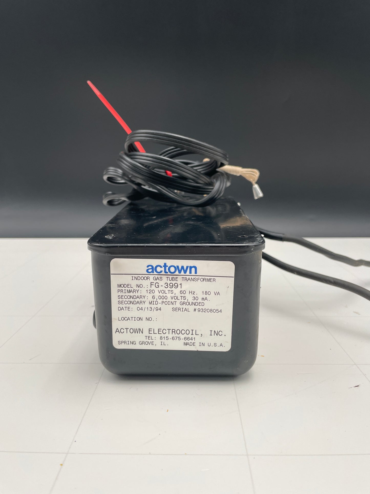 Actown Vintage Core & Coil Neon Sign Replacement Transformer – 6Kv
