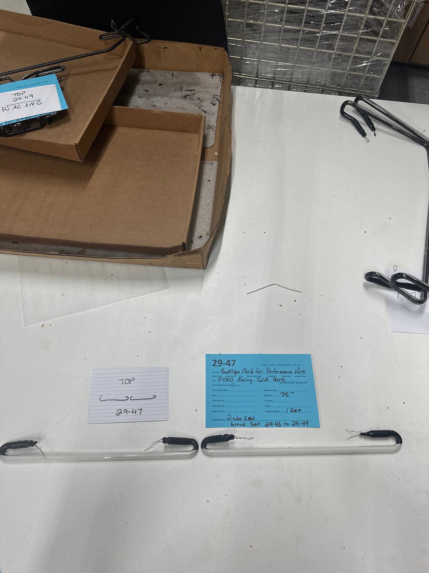 Backlight/Grid set for Ford Racing Performance Parts Sold Here Replacement Tube - Neon Sign Part
