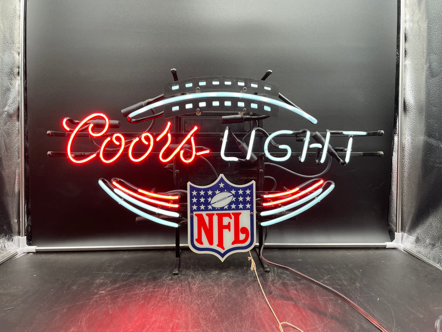 Top Plastic NFL Football Laces for Coors Light Neon Sign Plastic Replacement Panel