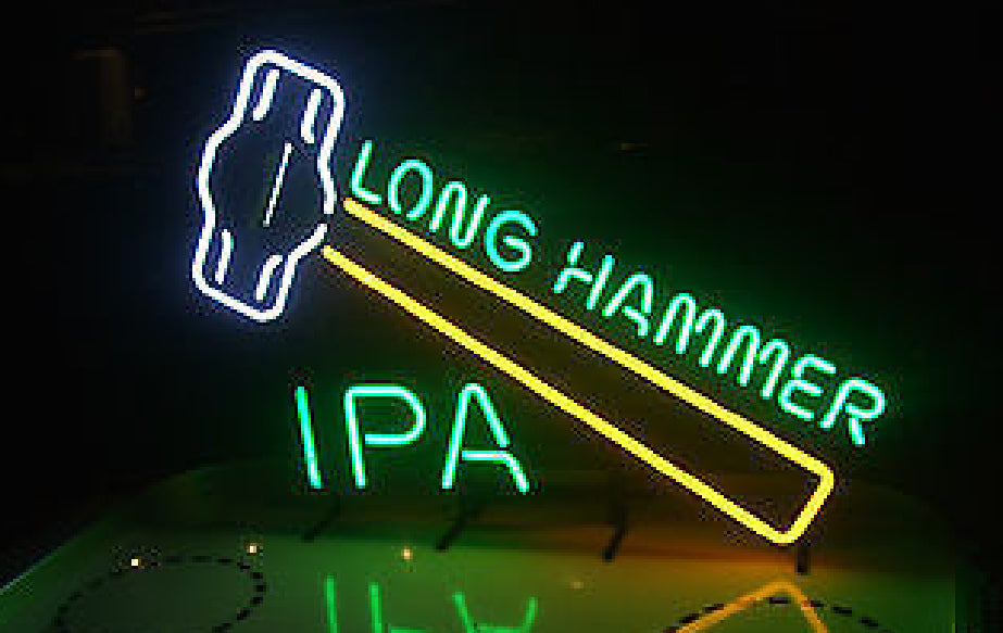 Hammer Head for Red Hook Long Hammer IPA Replacement Tube - Neon Sign Part
