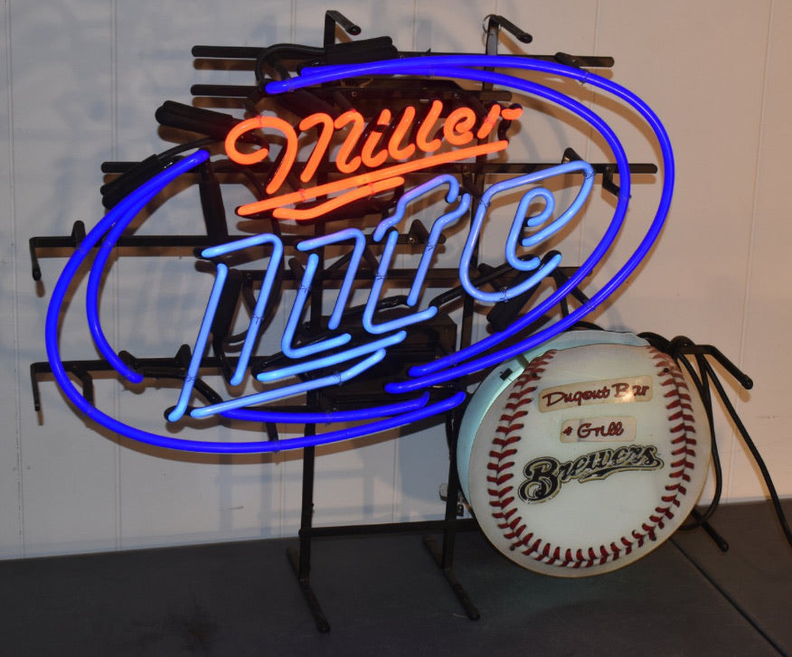 Miller Lite Hurricane outside Border Neon Sign Replacement Tube