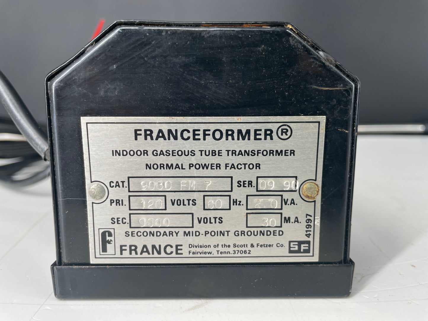 Franceformer Vintage Core & Coil Neon Sign Replacement Transformer – 9Kv