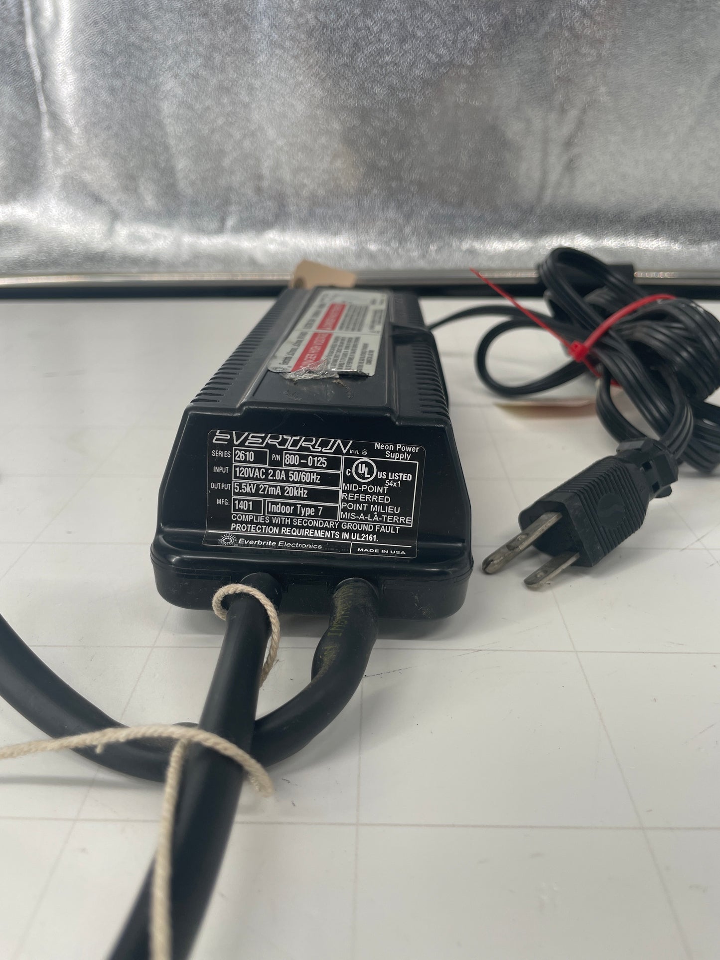 Everbrite 2610 Electronic Neon Sign Replacement Transformer – 5.5Kv