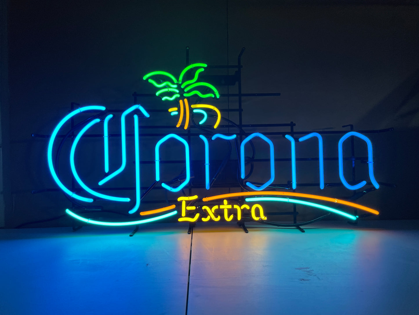 Corona Palm Tree with Swoosh Neon Sign Replacement Tube