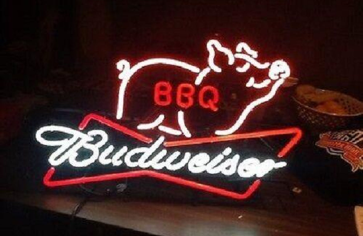 BBQ single stroke word unit for Budweiser BBQ Pig Neon Replacement Tube - Neon Sign Part