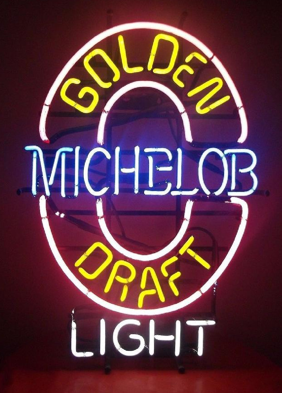 Bottom Border unit for Michelob Golden Draft Light Replacement Tube - Neon Sign Part
