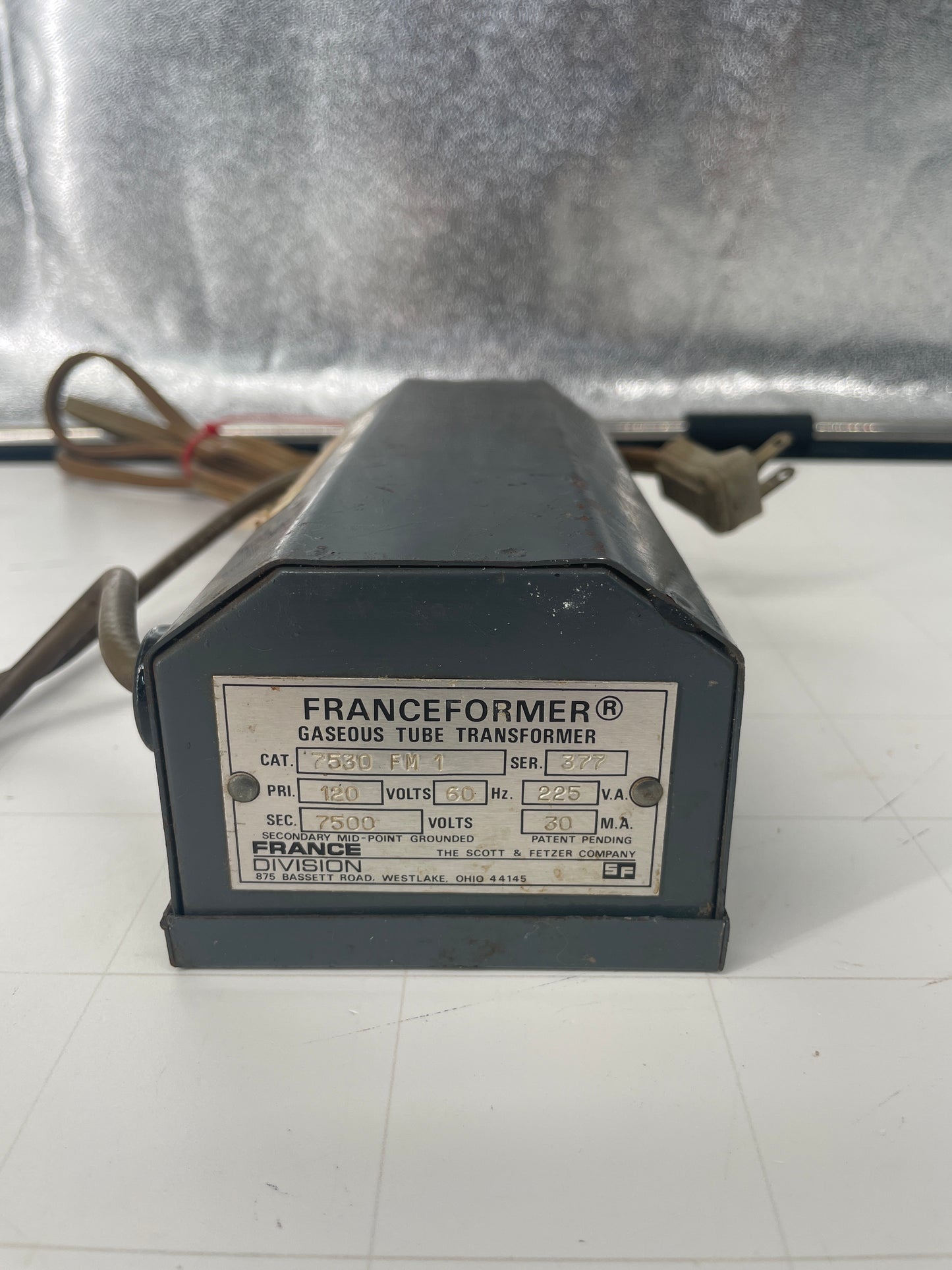 Franceformer Vintage Core & Coil Neon Sign Replacement Transformer – 7.5Kv
