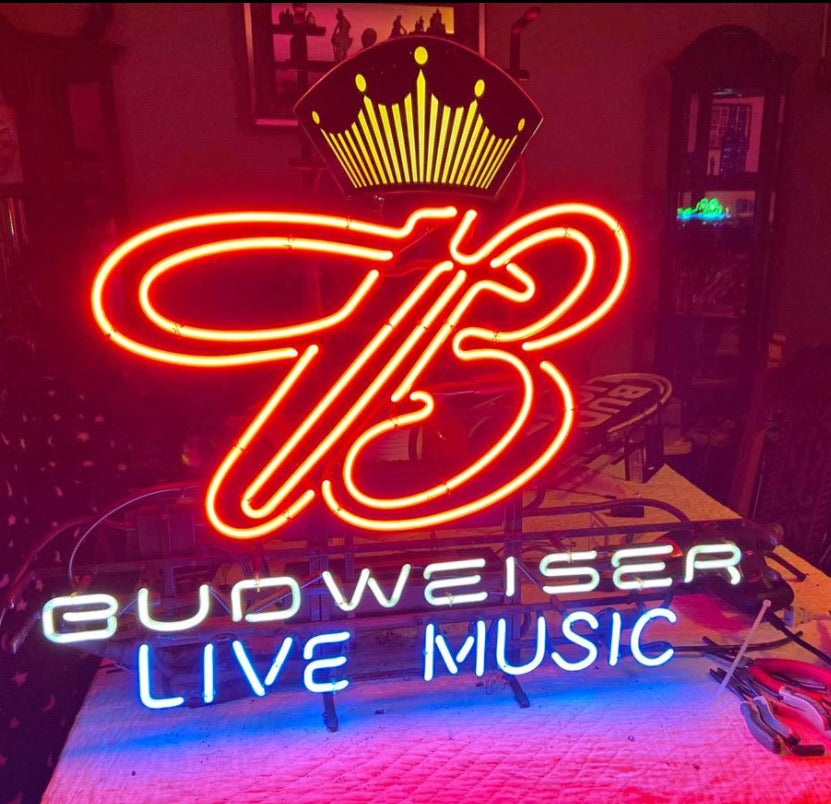 BUDWEISER single stroke for King B Word Unit Replacement Tube - Neon Sign Part