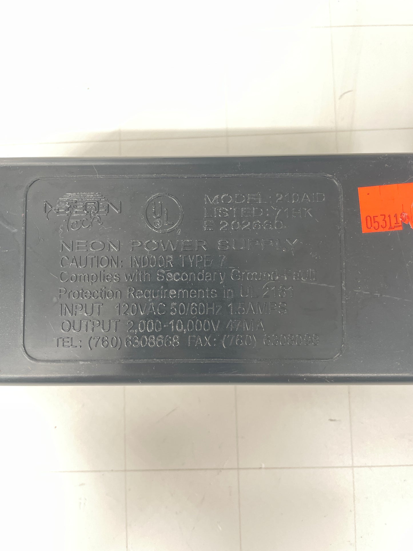 Neon Tech Power Supply Electronic Neon Sign Replacement Transformer – 10Kv