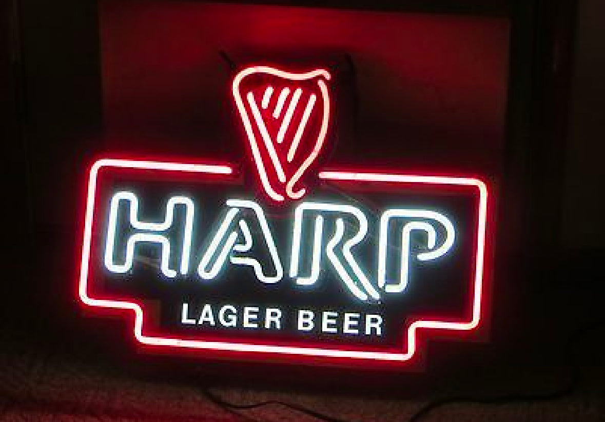 HARP double stroke word unit for Harp Lager Beer Neon Sign Replacement Tube