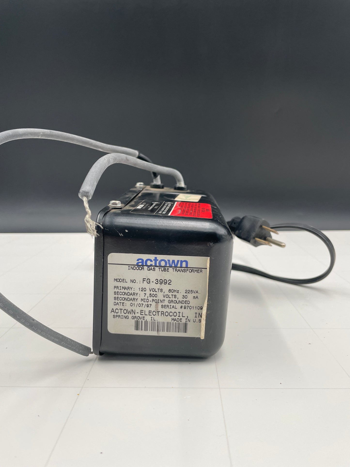 Actown Vintage Core & Coil Neon Sign Replacement Transformer – 7.5Kv