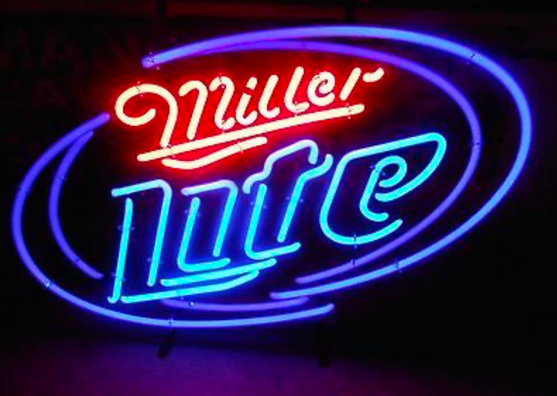 Inner Blue Hurricane Border Tube for Miller Lite Replacement Tube - Neon Sign Part
