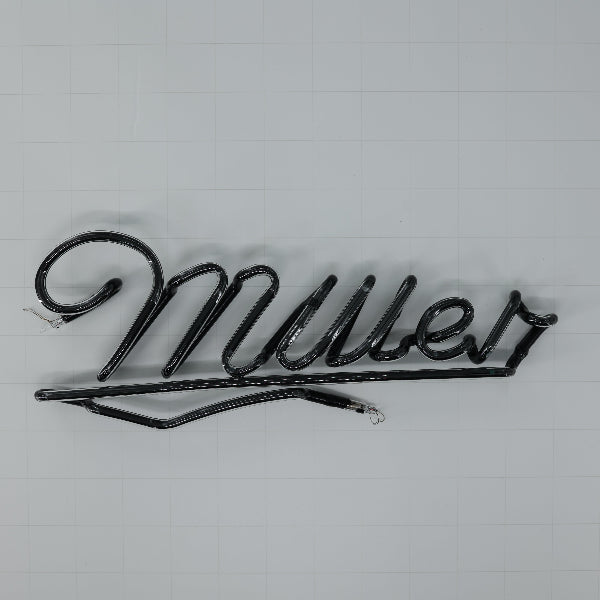 Miller Single Stroke Script Word unit for Large Dual Brand Miller and Genuine Draft Replacement Tube - Neon Sign Part