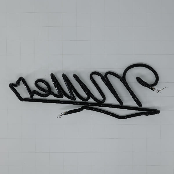 Miller Single Stroke Script Word unit for Large Dual Brand Miller and Genuine Draft Replacement Tube - Neon Sign Part