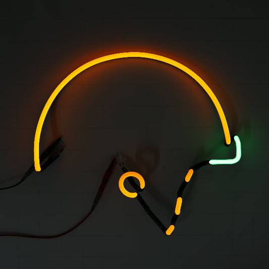 Helmet unit for Miller Lite Green Bay Packers Football Replacement Tube - Neon Sign Part