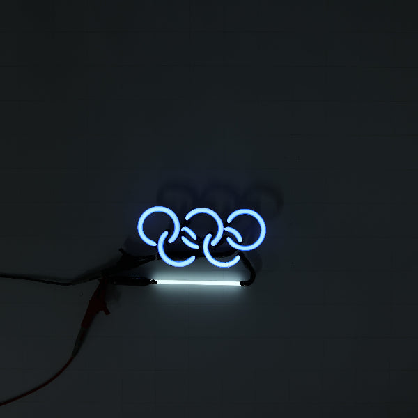 Olympic Rings with back light for USA Busch Light Replacement Tube - Neon Sign Part