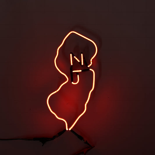 State Outline & NJ Single Stroke Word unit for Enjoy Michelob Light New Jersey Replacement Tube - Neon Sign Part
