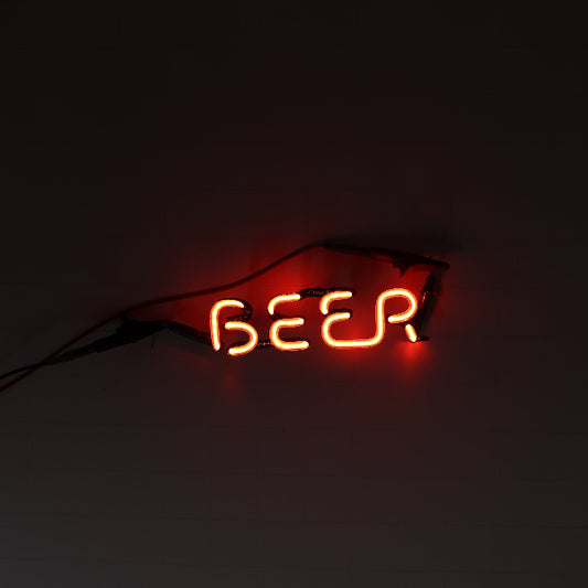 Beer Single Stroke Word unit for Old Style Replacement Tube - Neon Sign Part Used