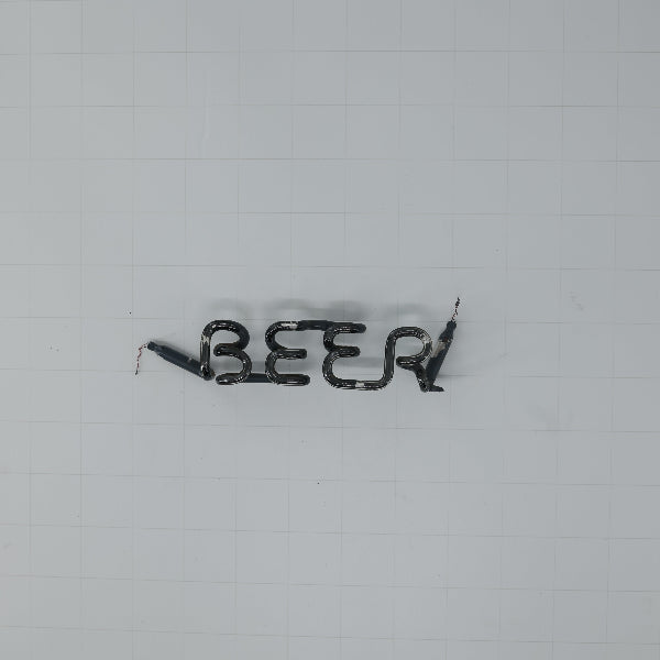 Beer Single Stroke Word unit for Old Style Replacement Tube - Neon Sign Part Used