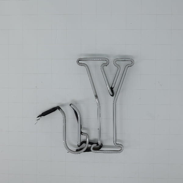 Mystery / Unknown Double Stroke Y possibly NY Replacement Tube - Neon Sign Part