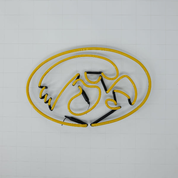 Iowa Hawkeyes logo unit Replacement Tube - Neon Sign Part