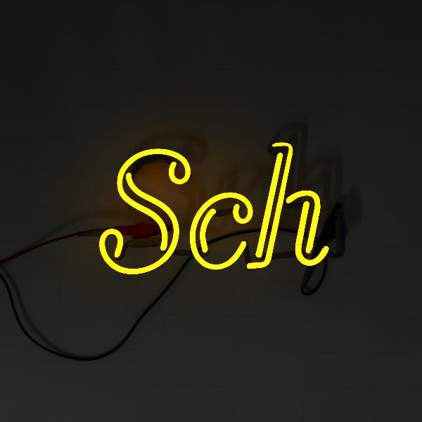 Sch Double Stroke Word unit for Schlitz Replacement Tube - Neon Sign Part