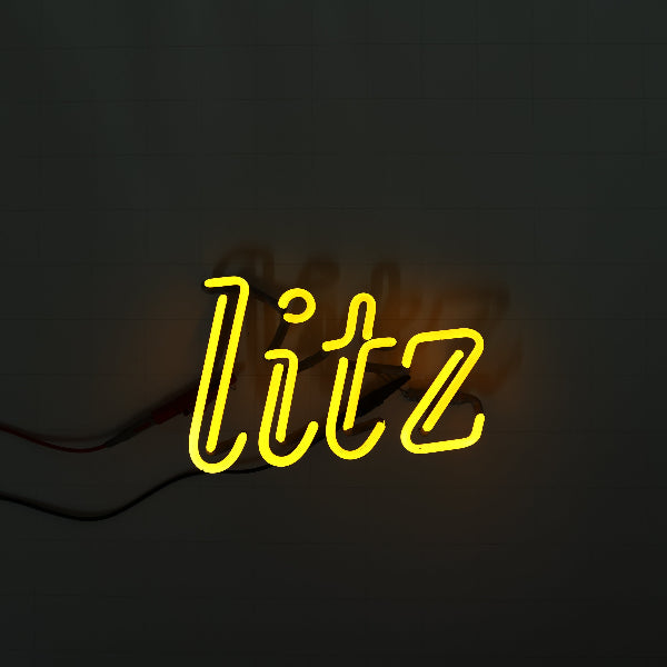 litz Double Stroke Word unit for Schlitz Replacement Tube - Neon Sign Part
