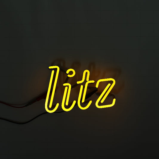 litz Double Stroke Word unit for Schlitz Replacement Tube - Neon Sign Part