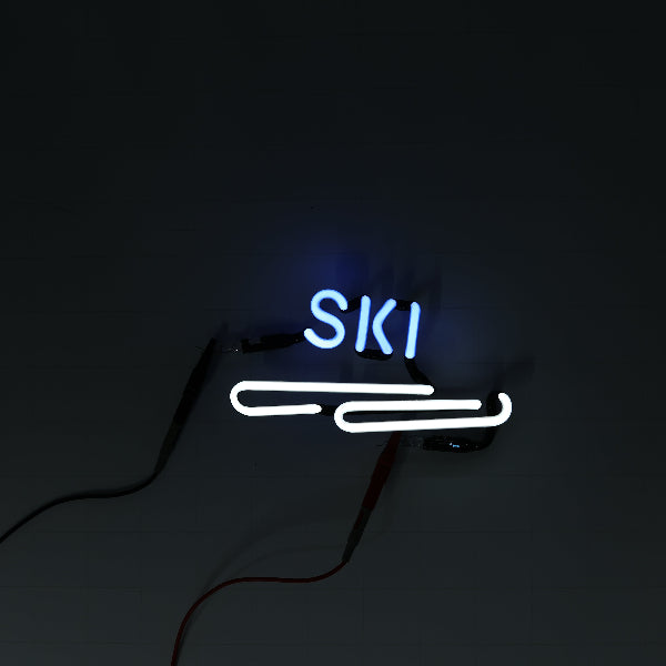 Ski Single Stroke Word unit with Skis for Miller Apres Ski Replacement Tube - Neon Sign Part